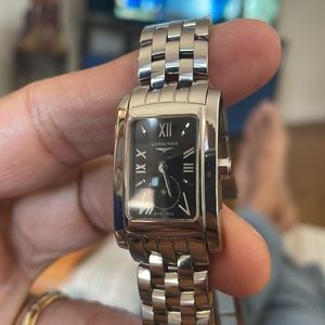 Longines Dolce Vita , stainless steel with black Roman numeral dial
